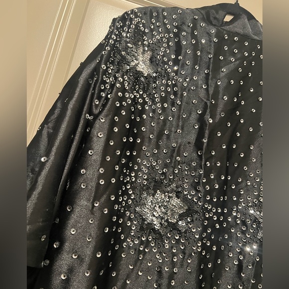 Topshop Black Star Embroidered Sequin Kimono - Picture 3 of 9